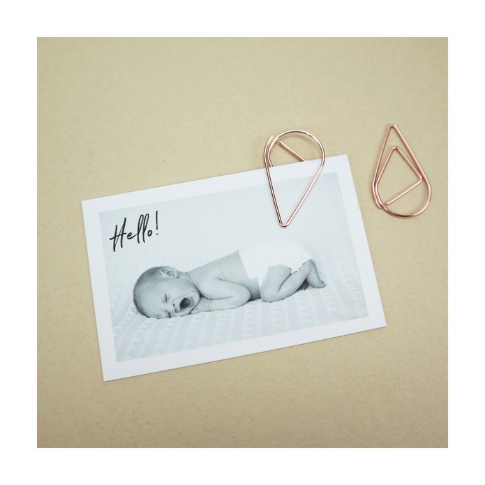 Minikaartje - Extra label foto van je baby