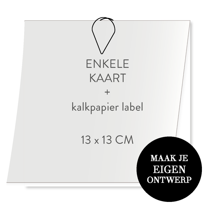 Zelf maken - kalklabel vierkant