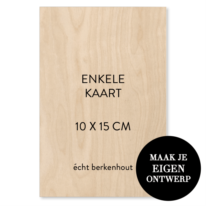 Zelf maken - 10 x 15 cm - Echt hout