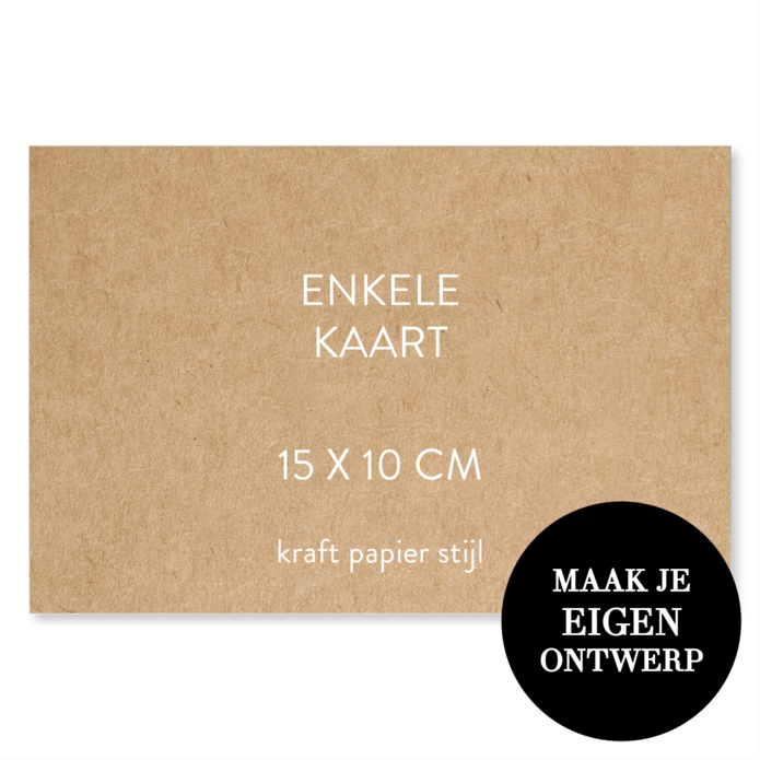 Zelf maken - 15 x 10 cm - kraftlook