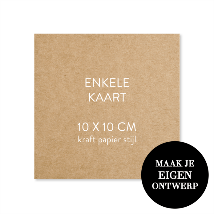 Zelf maken - 10 x 10 cm - kraftlook