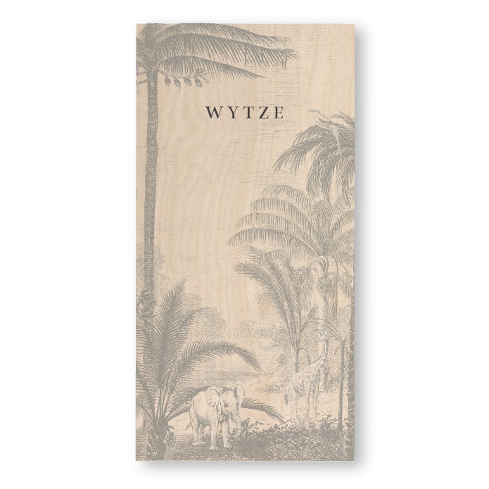 Echt hout vintage palmbomen Wytze