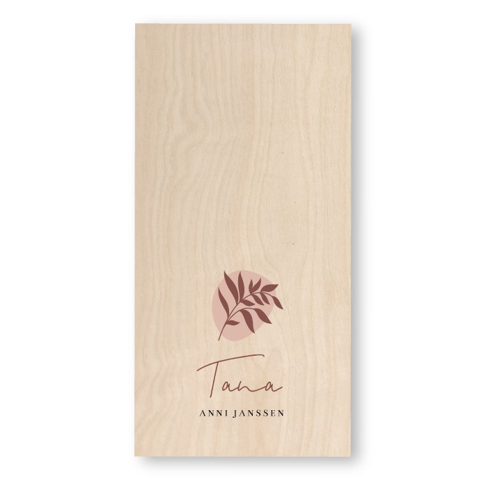 Geboortekaartje Hout Tana