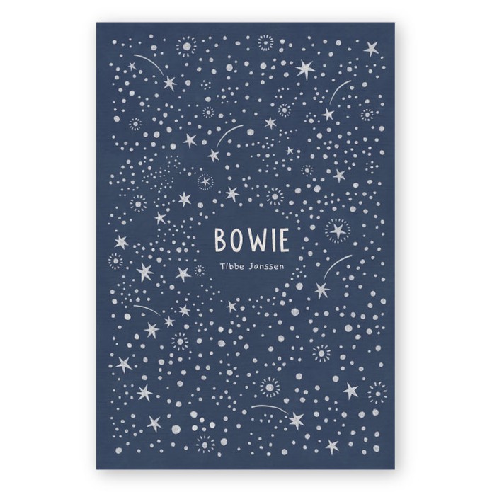 Geboortekaartje Bowie sterrenhemel donkerblauw