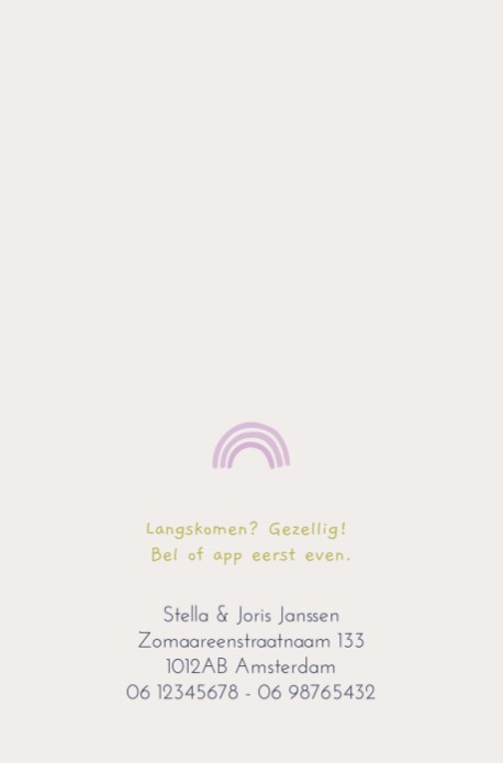 Geboortekaartje Edda Ruitje Label - Froukje den Nijs