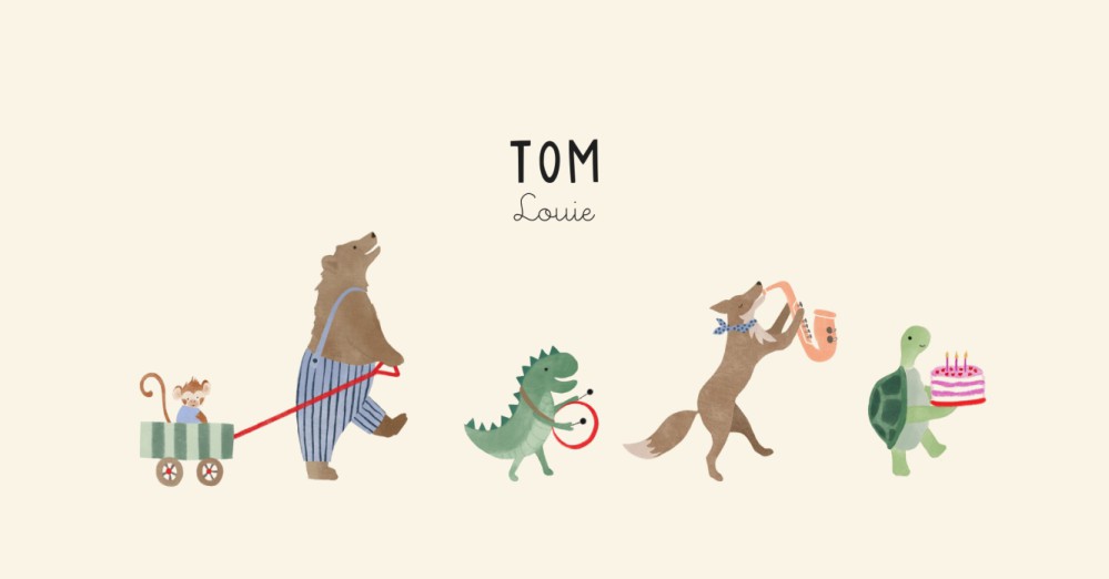 Geboortekaartje Tom optocht - Froukje den Nijs