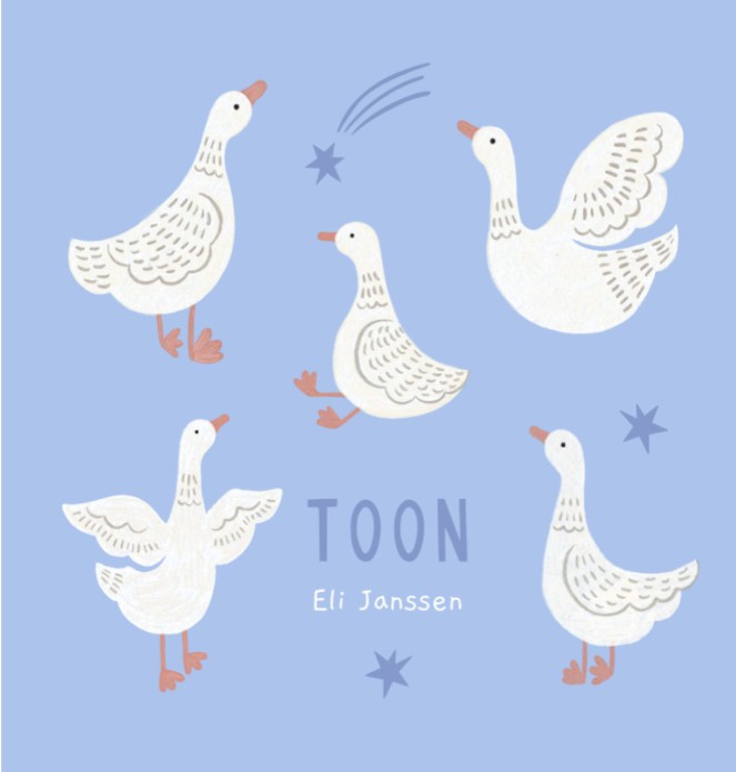Geboortekaartje Toon 5 gansjes dubbel - Froukje den Nijs