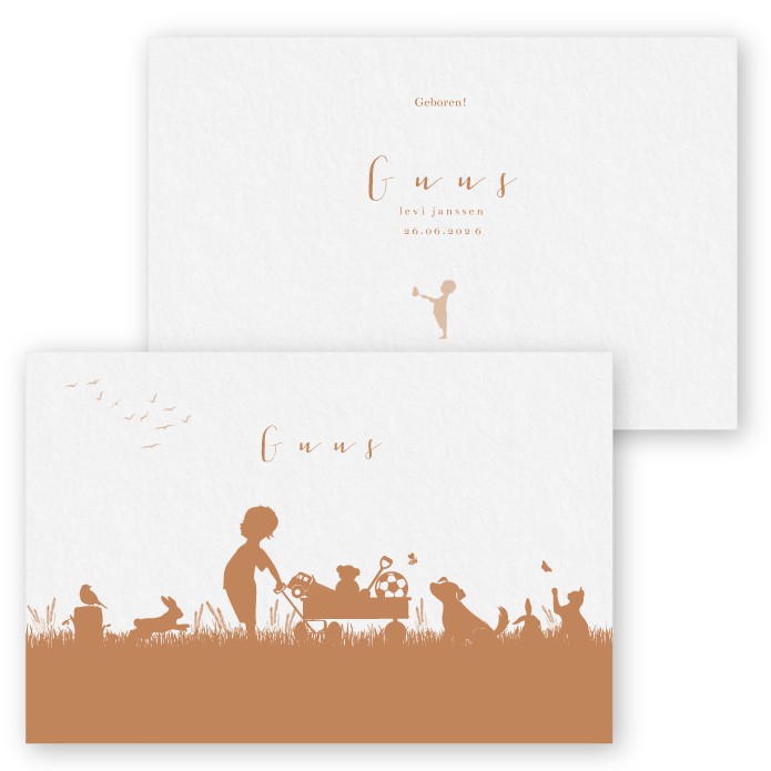 Geboortekaartje bolderkar