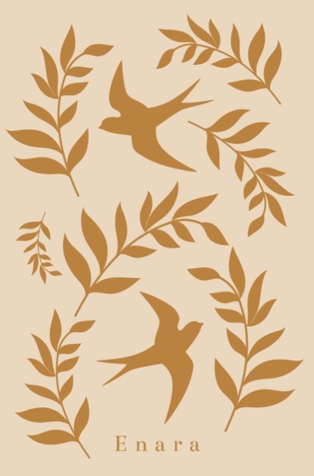 Geboortekaartje zwaluw takjes Enara