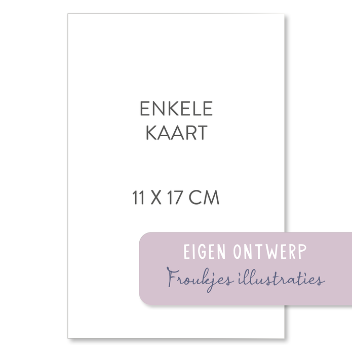 Zelf je kaartje maken 11 x 17 cm Froukjes illustraties