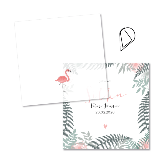 Geboortelabels kalk botanisch