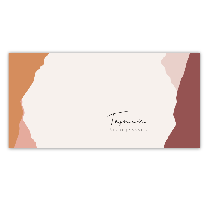 Geboortekaartje karton bergen