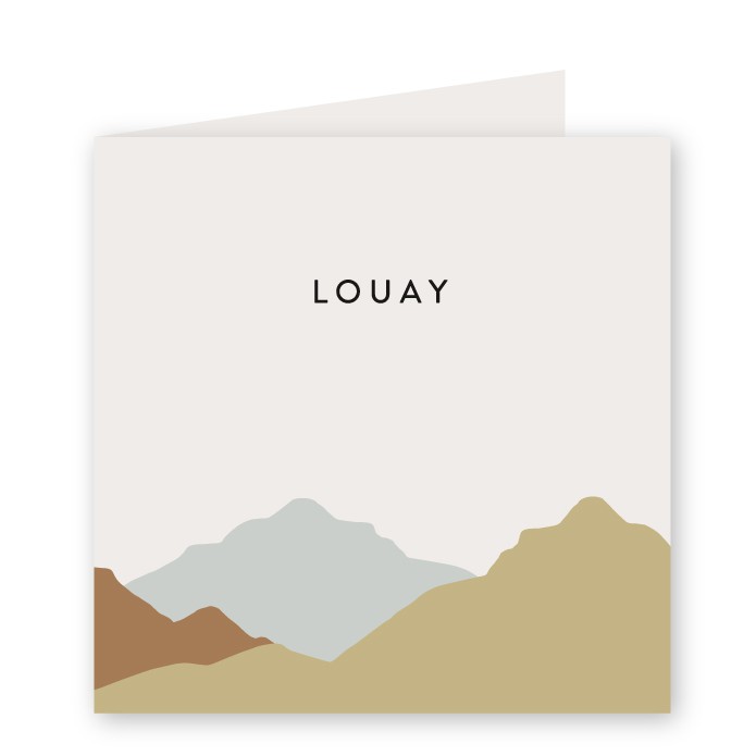 Babykaartje dubbel louay