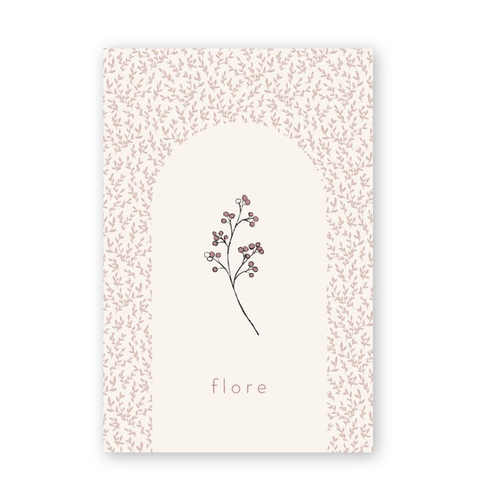 Geboortekaartje getekend takje