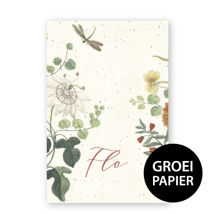 Geboortekaartje groeipapier Flo