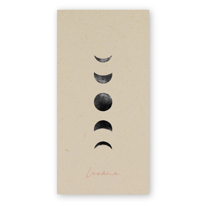 Geboortekaartje duurzaam maanfases Levana