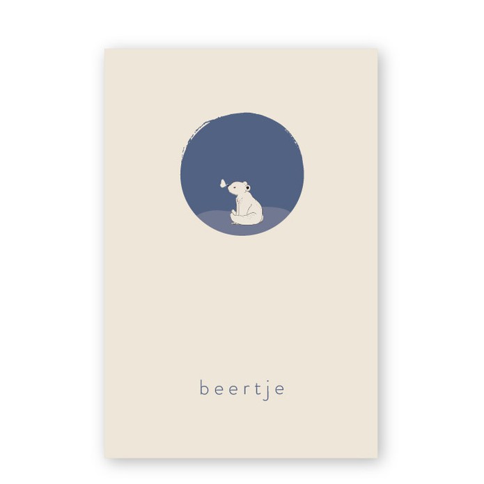 Geboortekaartje beertje beren