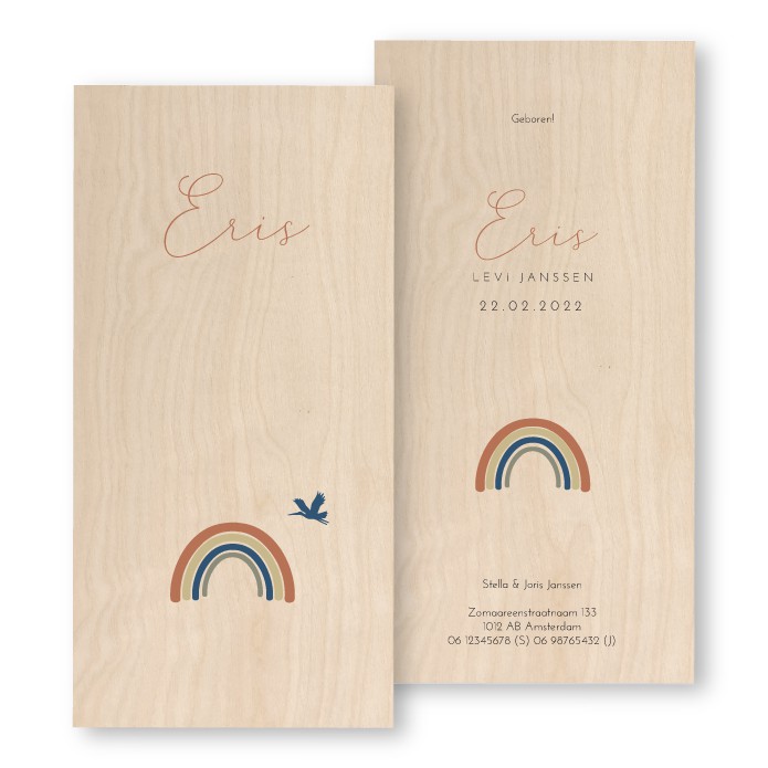 Geboortekaartje Hout Eris
