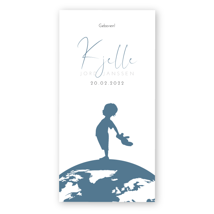 Geboortekaartje reiziger Kjelle