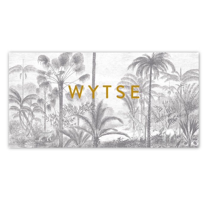 Babykaartje liggend karton