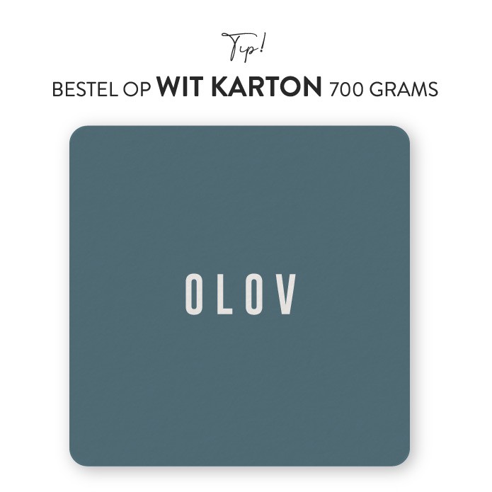 Geboortekaartje karton Olov