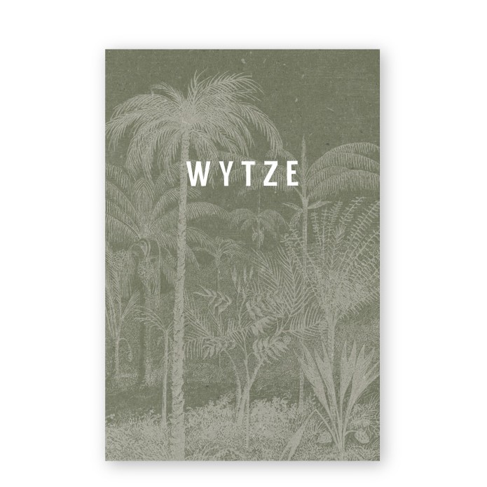 Geboortekaartje kraft karton botanisch Wytze