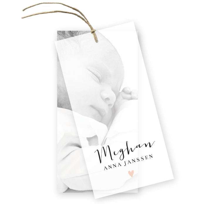 Babykaartje kalk foto