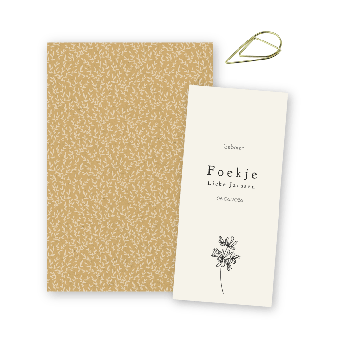 Geboortelabel juni bloemen