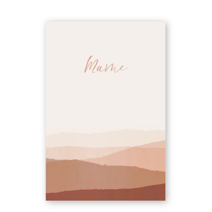 Geboortekaartje roest landschap