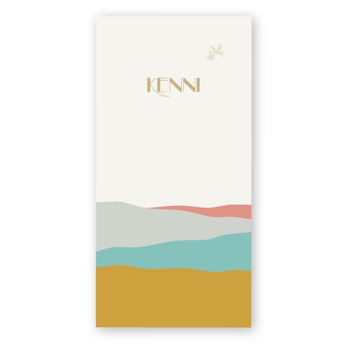 Geboortekaartje modern abstract