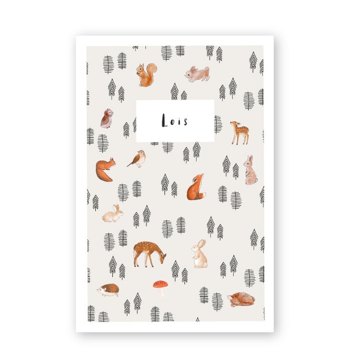 Geboortekaartje bosdieren