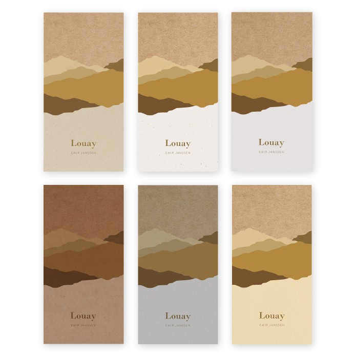 Geboortekaartje kraft bergen Louay