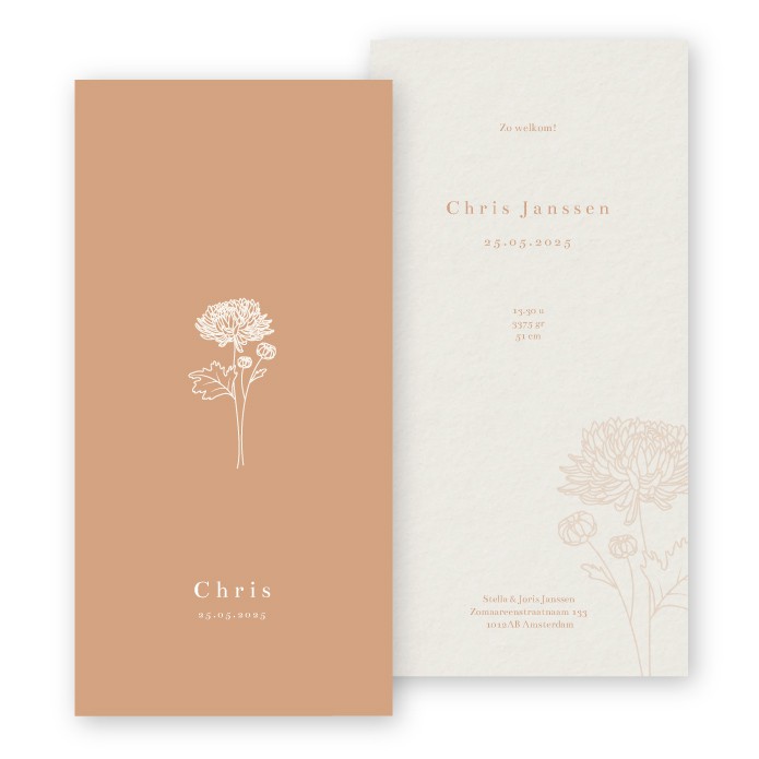 Geboortekaartje november Chris