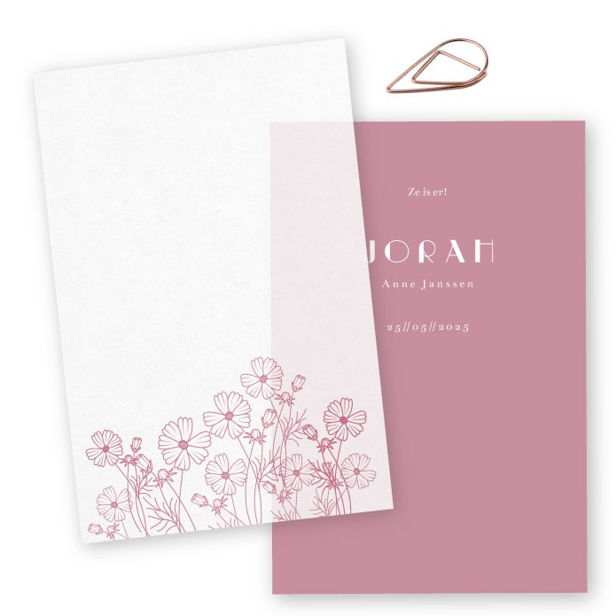 Geboortekaartje kalk oktober