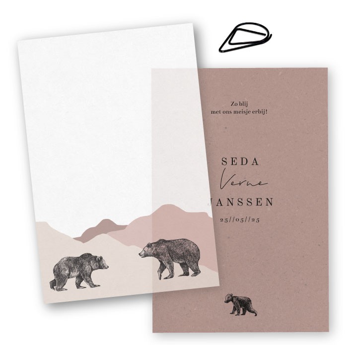 Geboortelabels kalk beren