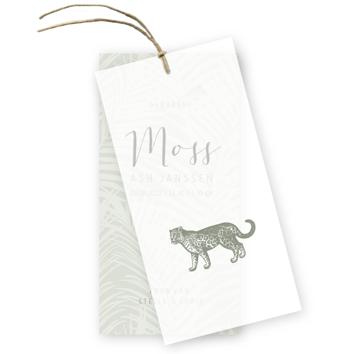 Geboortelabels kalk botanisch