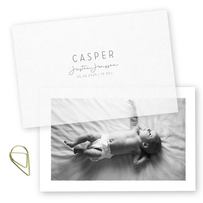 Geboortelabels kalk Casper