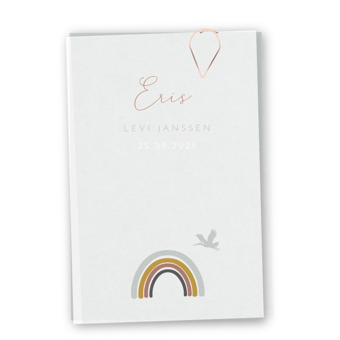 Babykaartje kalk labels Eris