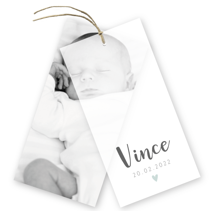 Geboortekaartje kalk Vince