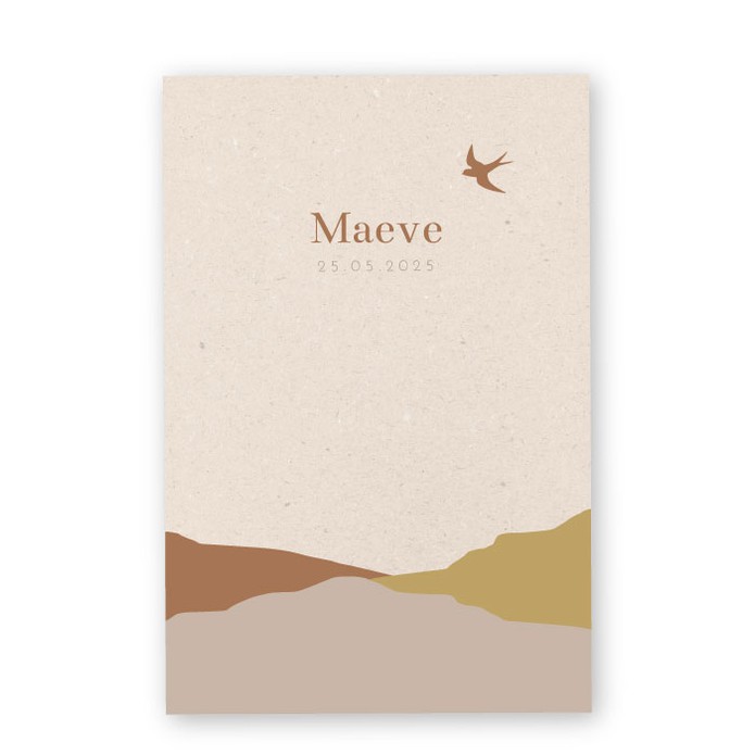 Geboortekaartje bergen Maeve