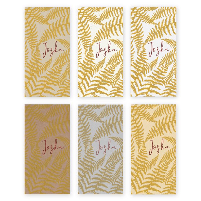 Geboortekaartje duurzaam varens Joska