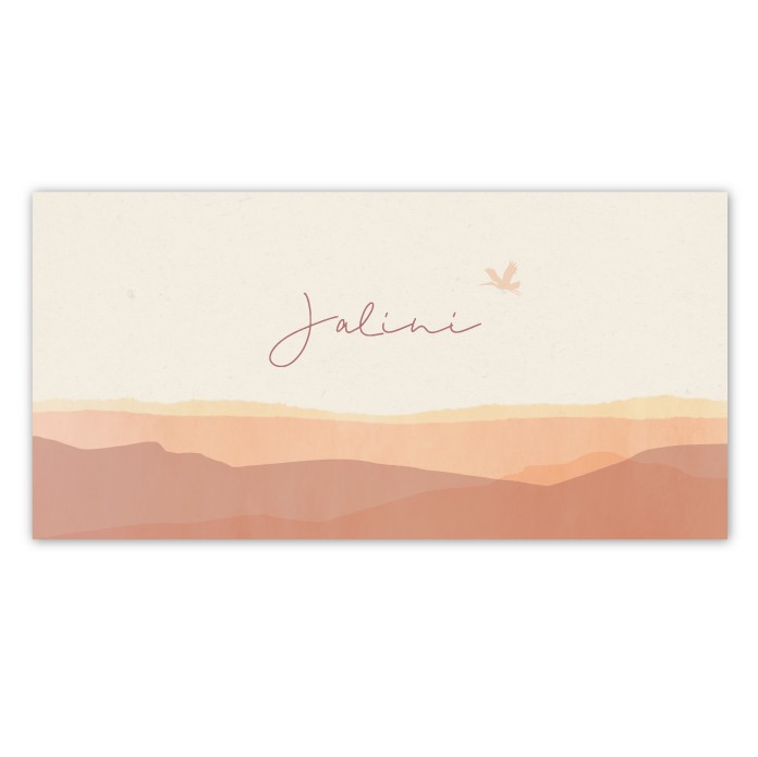 Geboortekaartje waterverf Jailini