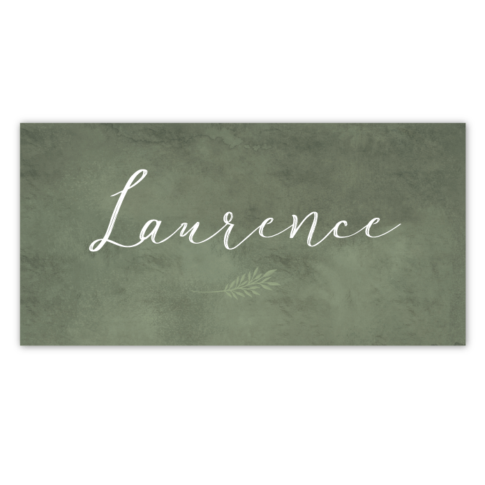 Geboortekaartje typogrfisch waterverf Laurence