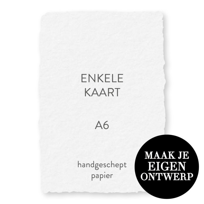 A6 Basiskaartje handgeschept