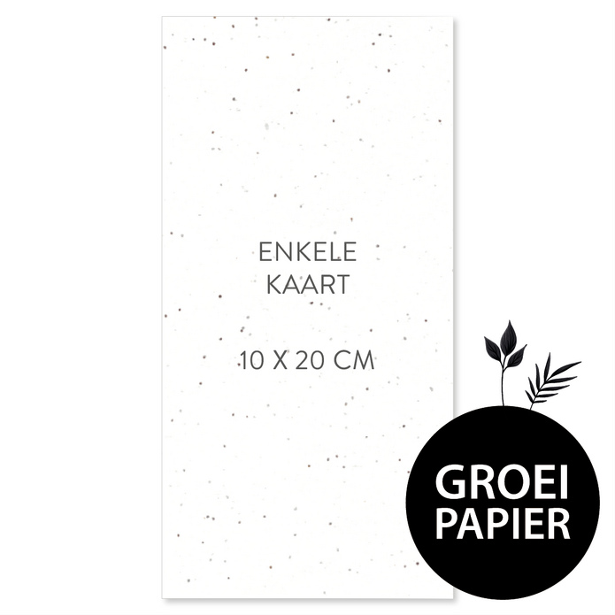 Zelf maken - 10 x 20 cm - groeipapier