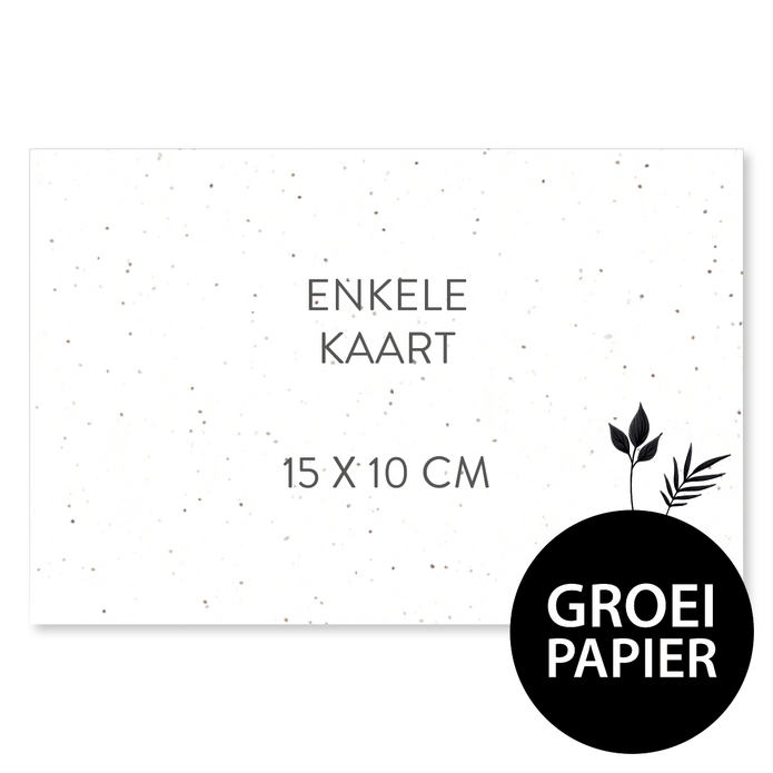 Zelf maken - 15 x 10 cm - groeipapier