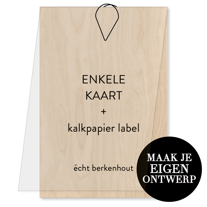 Zelf maken - kalk+ hout label rechthoek