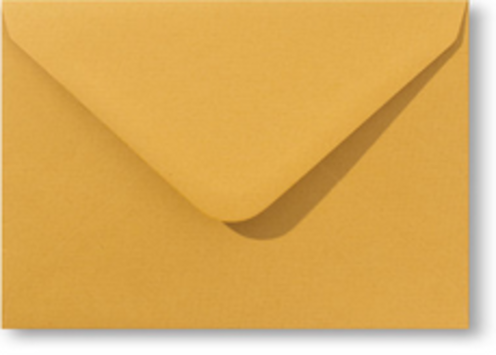 Envelop 12 x 18 cm klassiek oker