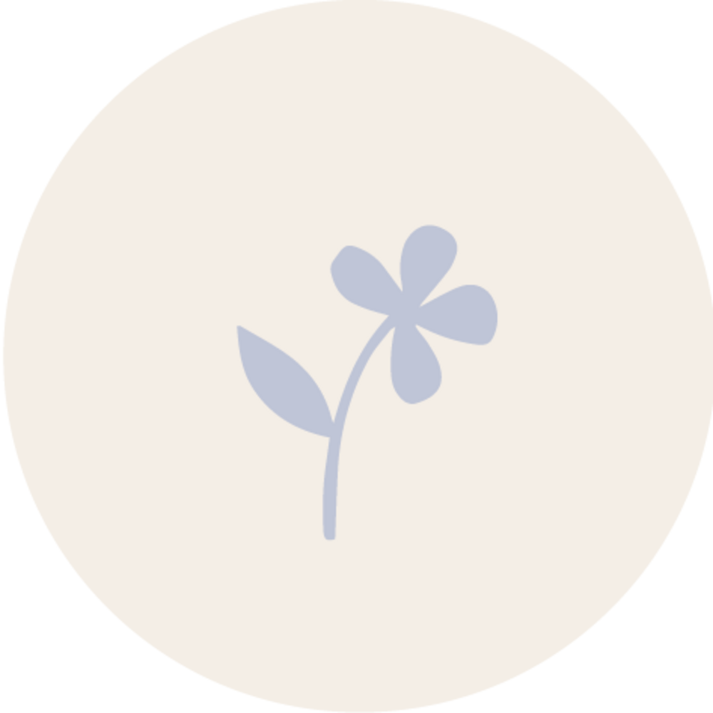 Sluitsticker klavertje vier blauw