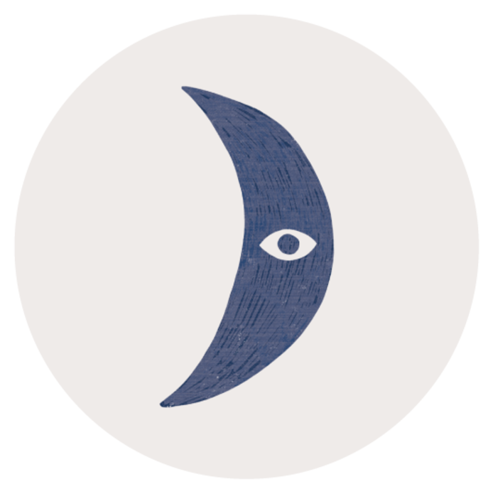 Sluitsticker Maantje met oog